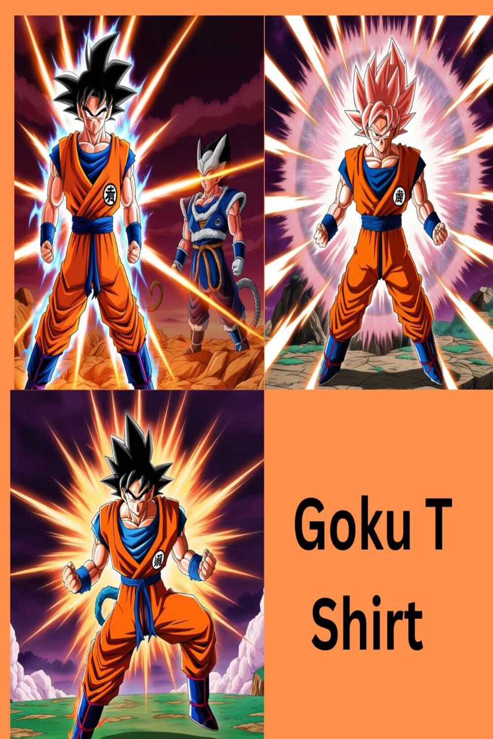 Goku T Shirt pinterest preview image.