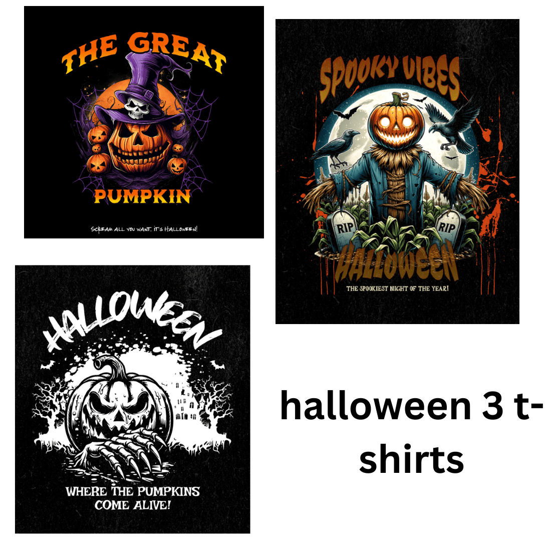 Halloween t shirt preview image.