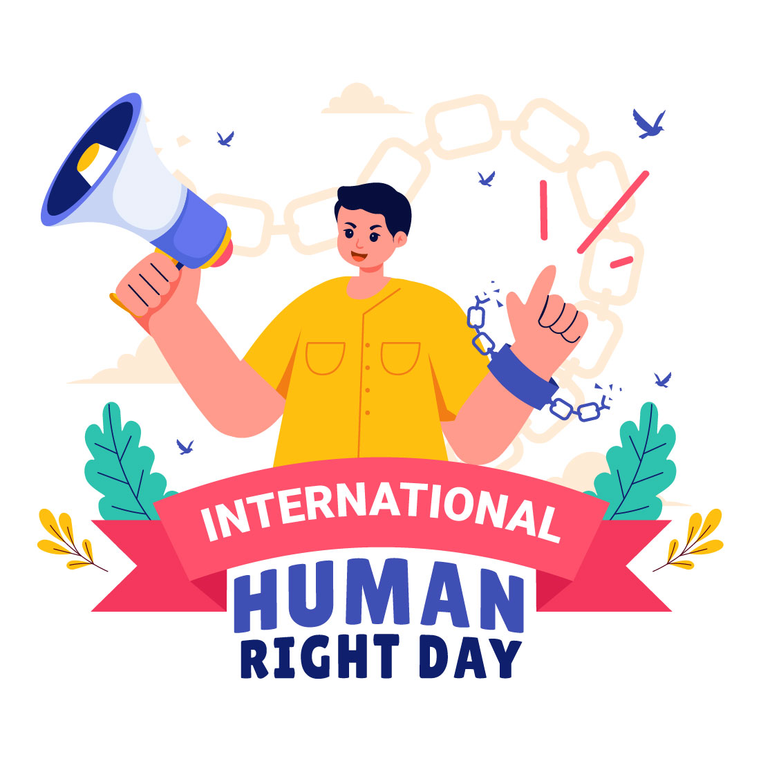 10 International Human Rights Day Illustration preview image.