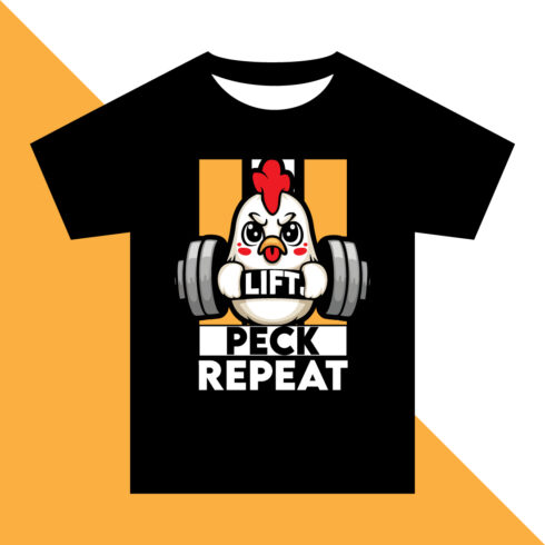 Lift, Peek, Repeat T-Shirt Design cover image.