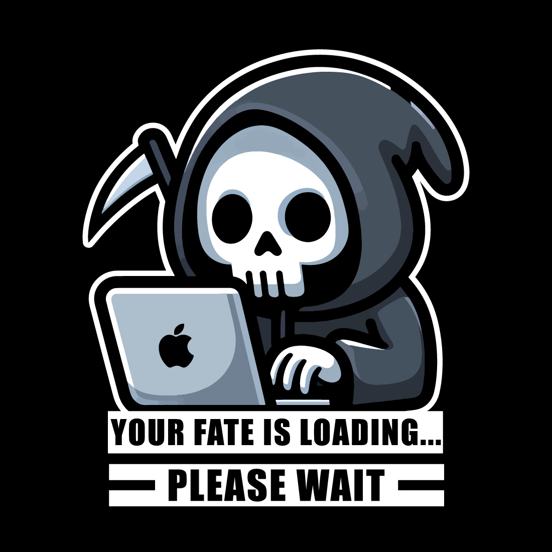 Your fate is loading please wait T-Shirt Design preview image.