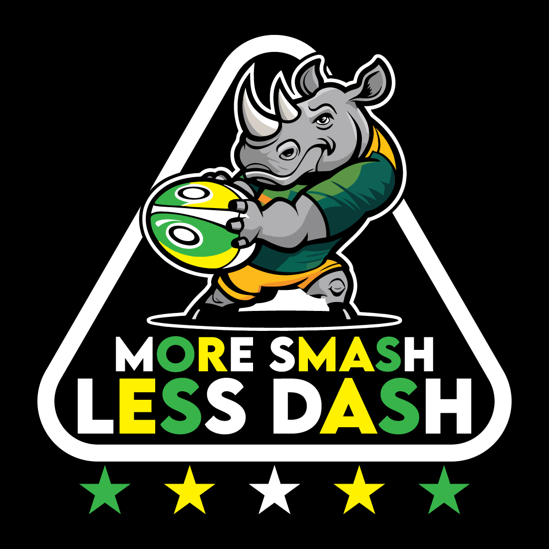 More Smash Less Dash T-shirt Design preview image.