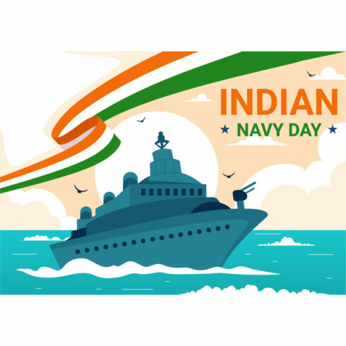 12 Indian Navy Day Illustration cover image.