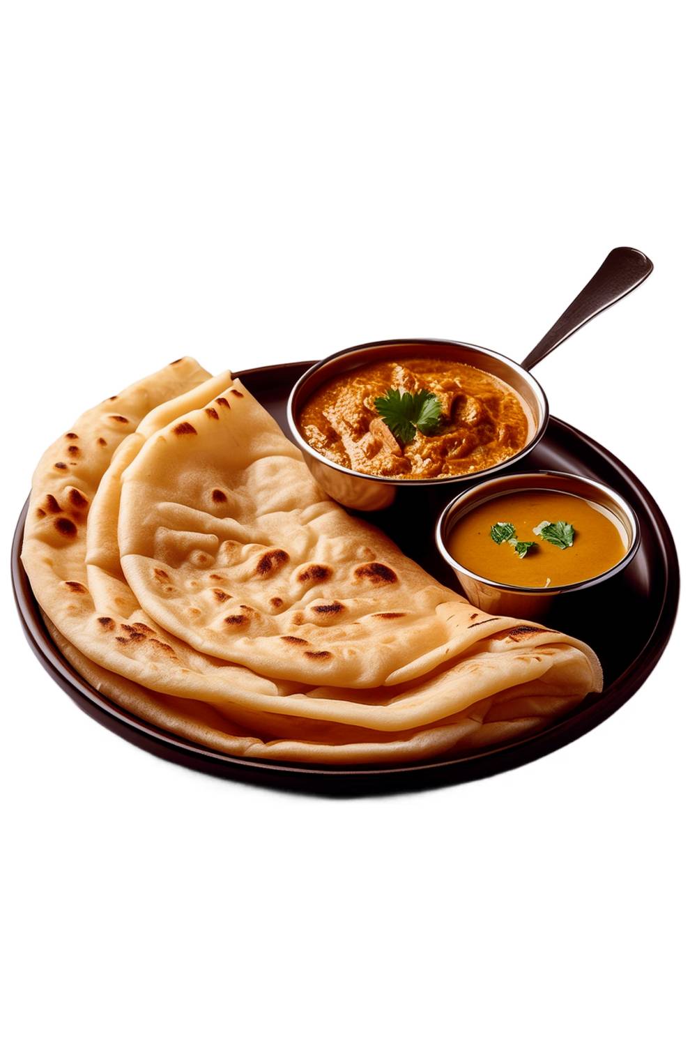 Indian Roti Bread Meals pinterest preview image.