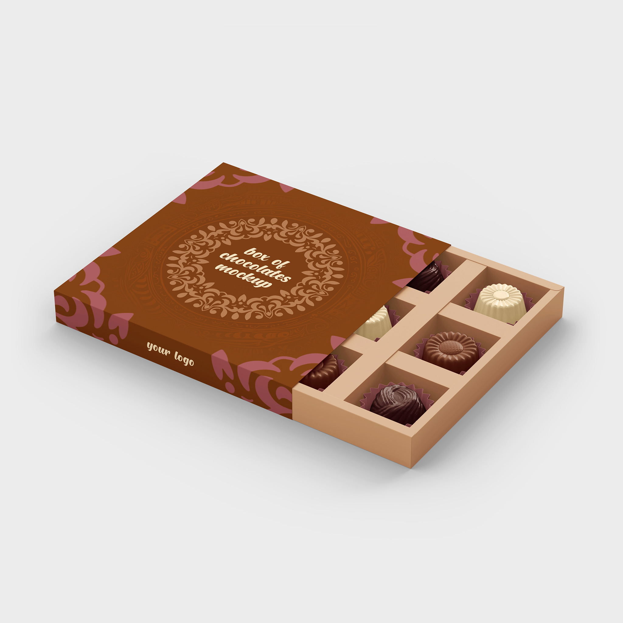 Box of Chocolates Mockup Set preview image.