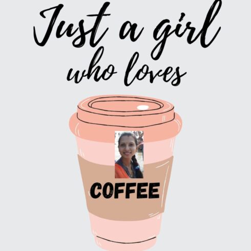 Just a Girl Who Loves Coffee T-Shirt cover image.