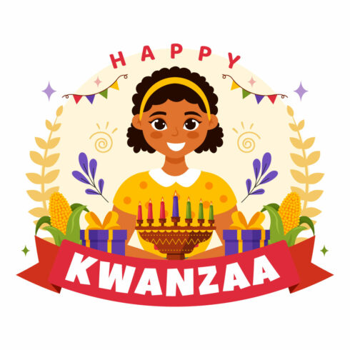 12 Happy Kwanzaa Celebration Illustration cover image.