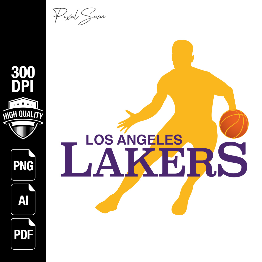 LAKERS 2 SPORT T-SHIRT DESIGN preview image.