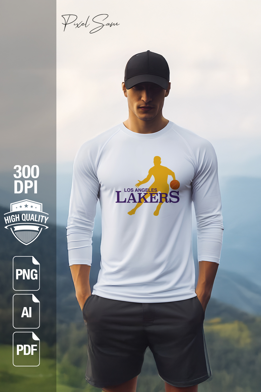 LAKERS 2 SPORT T-SHIRT DESIGN pinterest preview image.