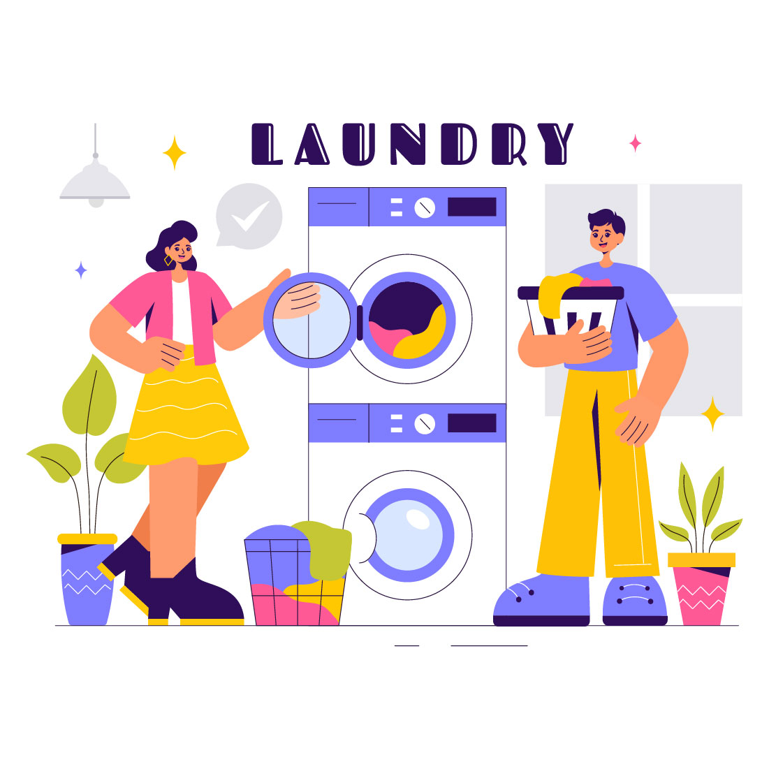 9 Laundry Room Illustration preview image.