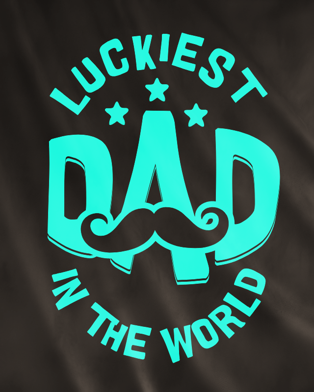 luckiest dad t shirt 818