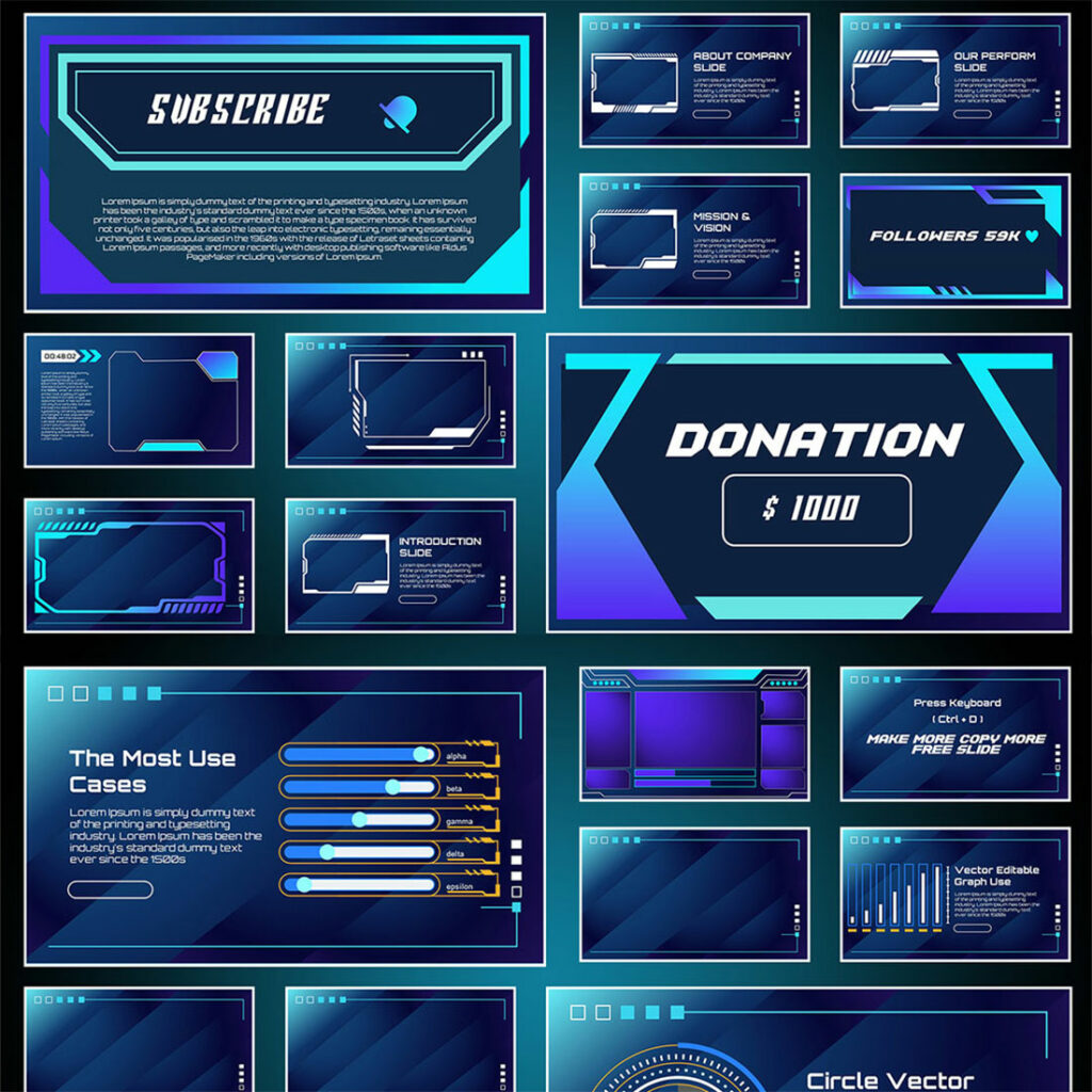 Google Frame Sample Cyberpunk Google Frame Slides - MasterBundles