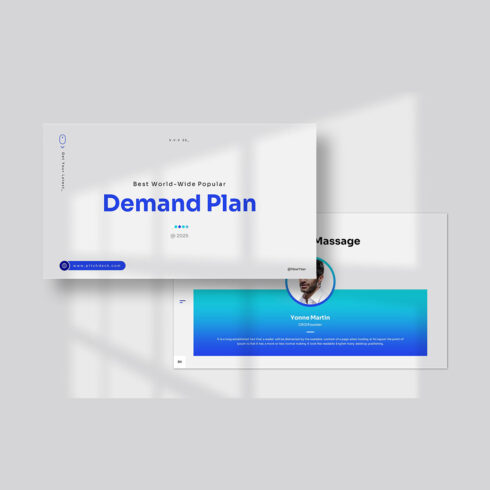 Demand Plan PowerPoint Presentation cover image.