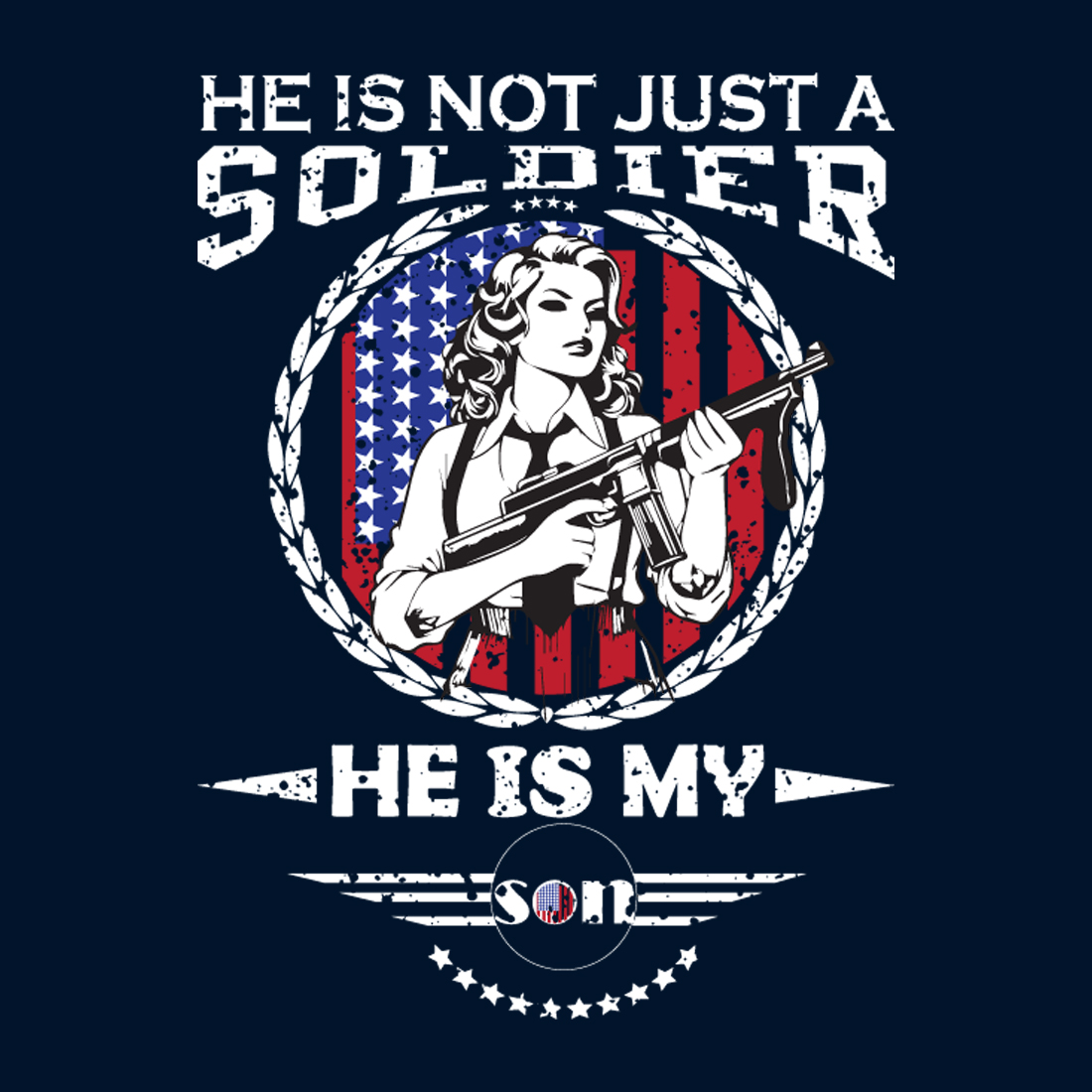 T-shirt Design-T-Shirt-US Army T-Shirt Design - Military T-Shirt Design preview image.