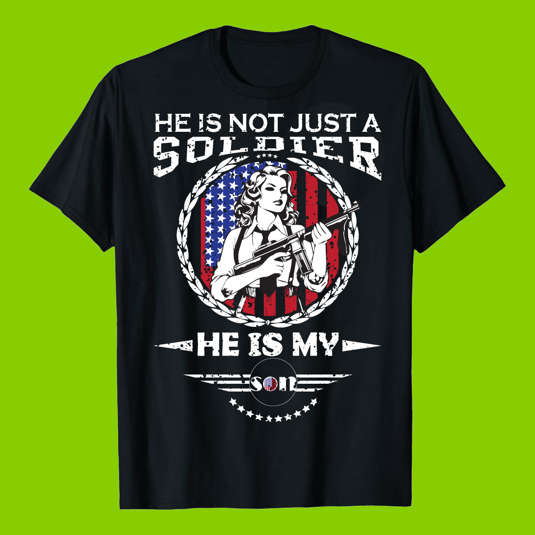 T-shirt Design-T-Shirt-US Army T-Shirt Design - Military T-Shirt Design cover image.