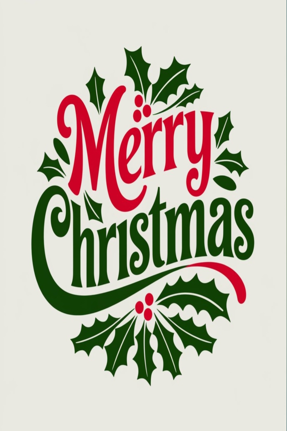 Merry Christmas Design pinterest preview image.