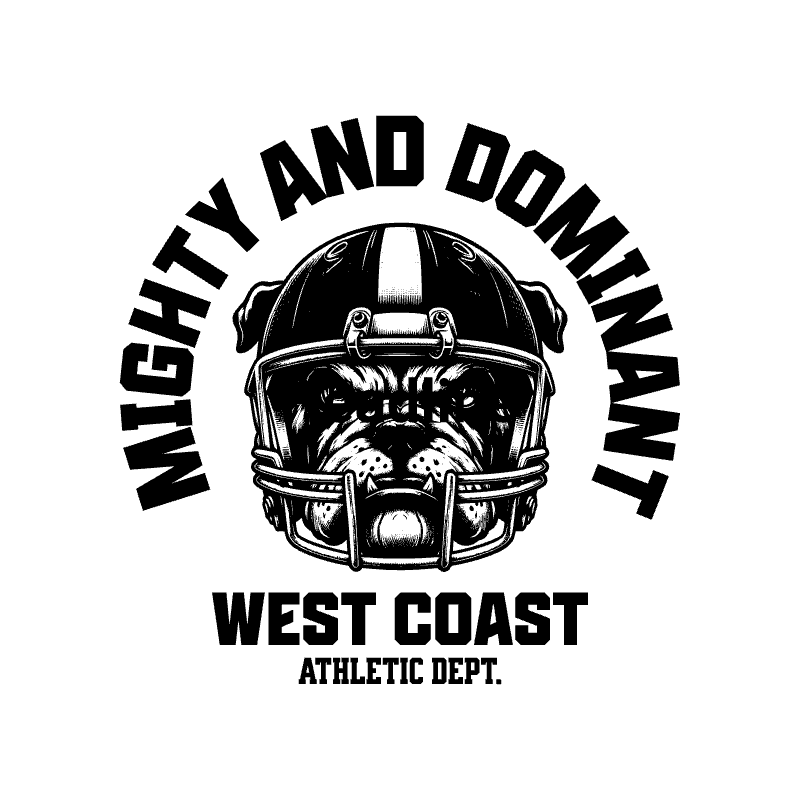 mighty and dominant football t shirt 501