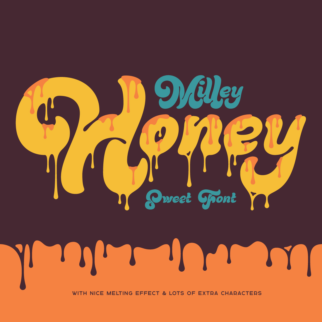 Milley Honey — Sweet Melting Font cover image.