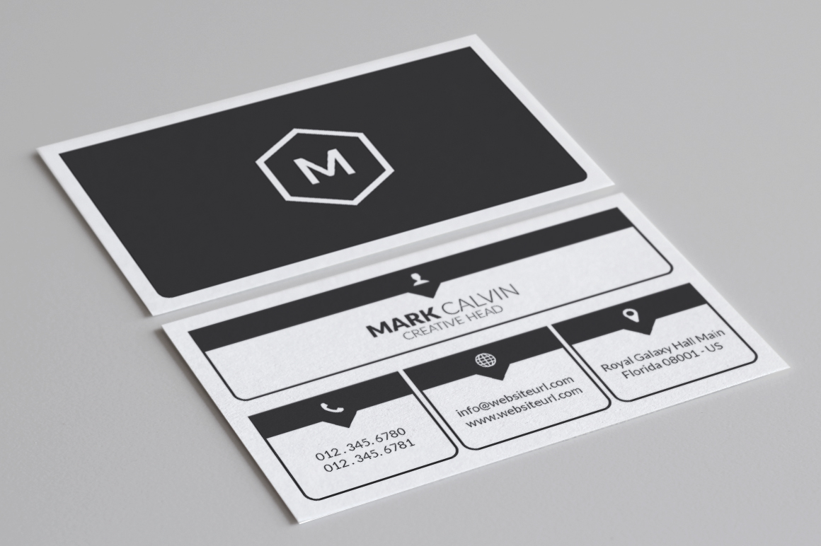 minimal business card template 45 1 403