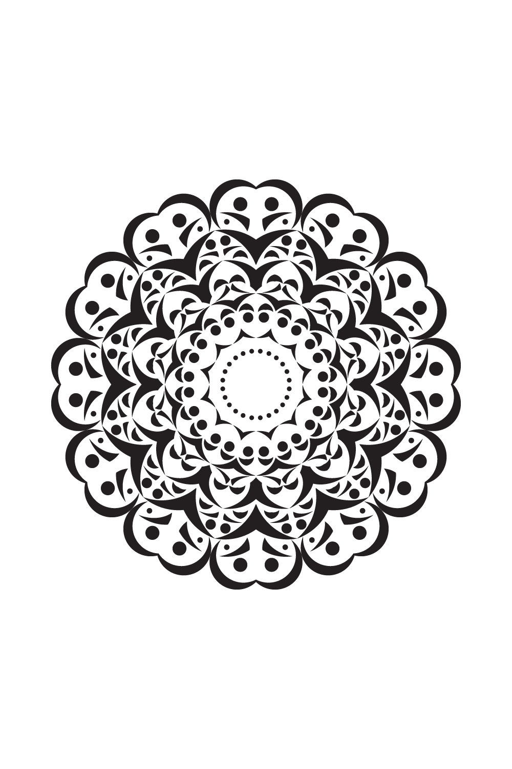 This is a Nice Mandala Design Template pinterest preview image.