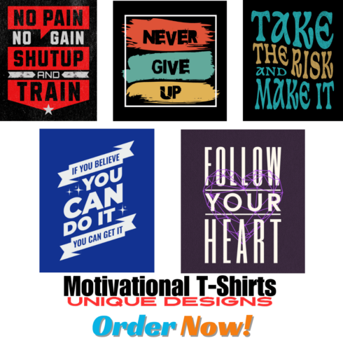 Vintage Motivation: Inspirational T-Shirt Designs cover image.