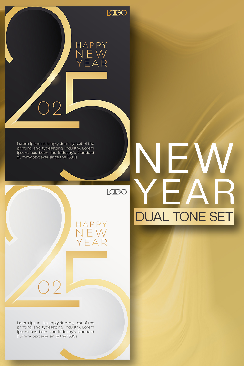 NEW YEAR DUAL TONE SET pinterest preview image.