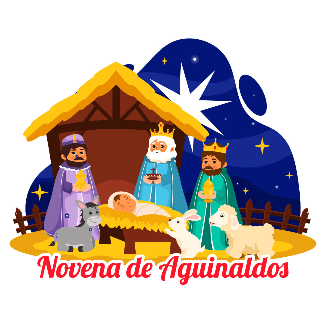 12 Novena De Aguinaldos Illustration cover image.