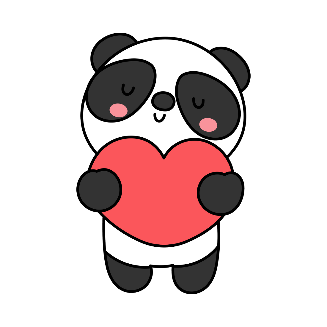 Adorable Panda Graphics – Perfect for Creative Projects! preview image.