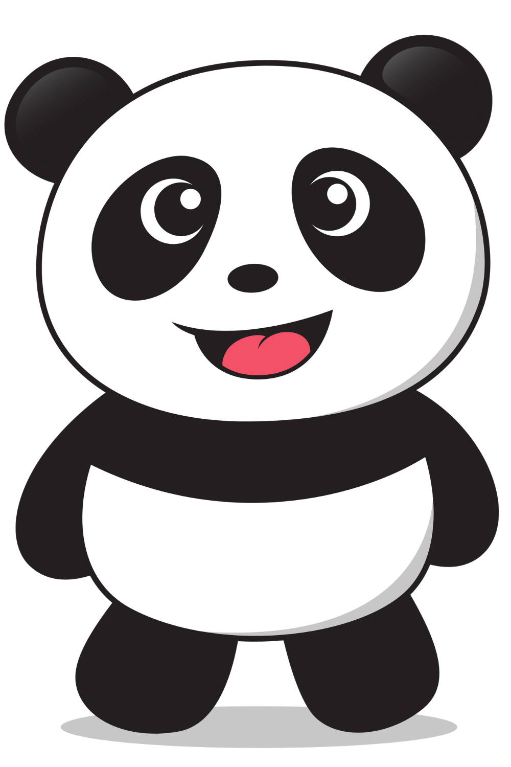 Adorable Panda Graphics – Perfect for Creative Projects! pinterest preview image.