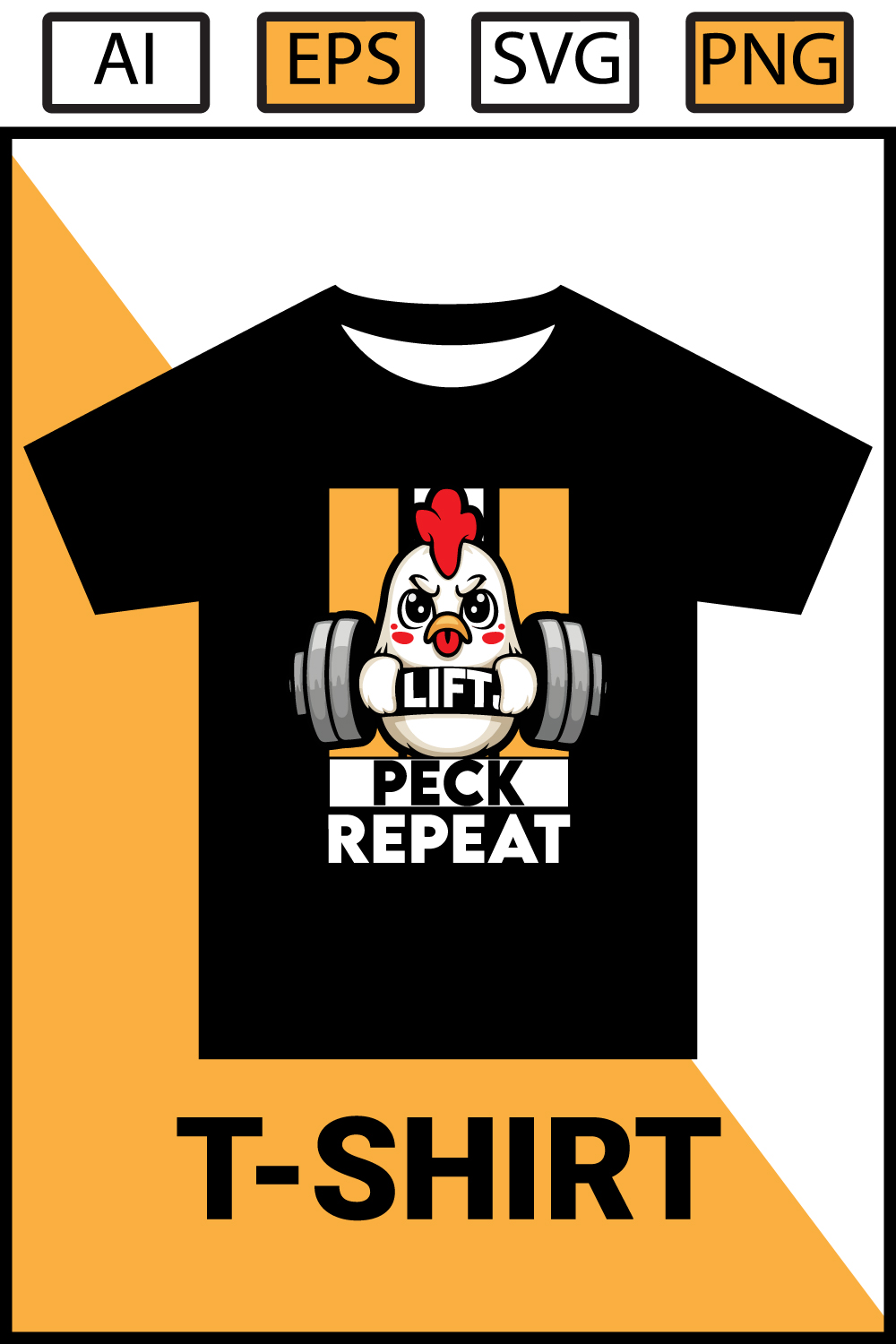 Lift, Peek, Repeat T-Shirt Design pinterest preview image.