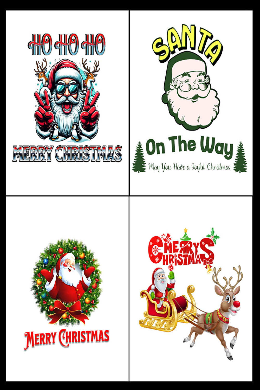 Christmas T-shirt Design Bundle Deal ! pinterest preview image.