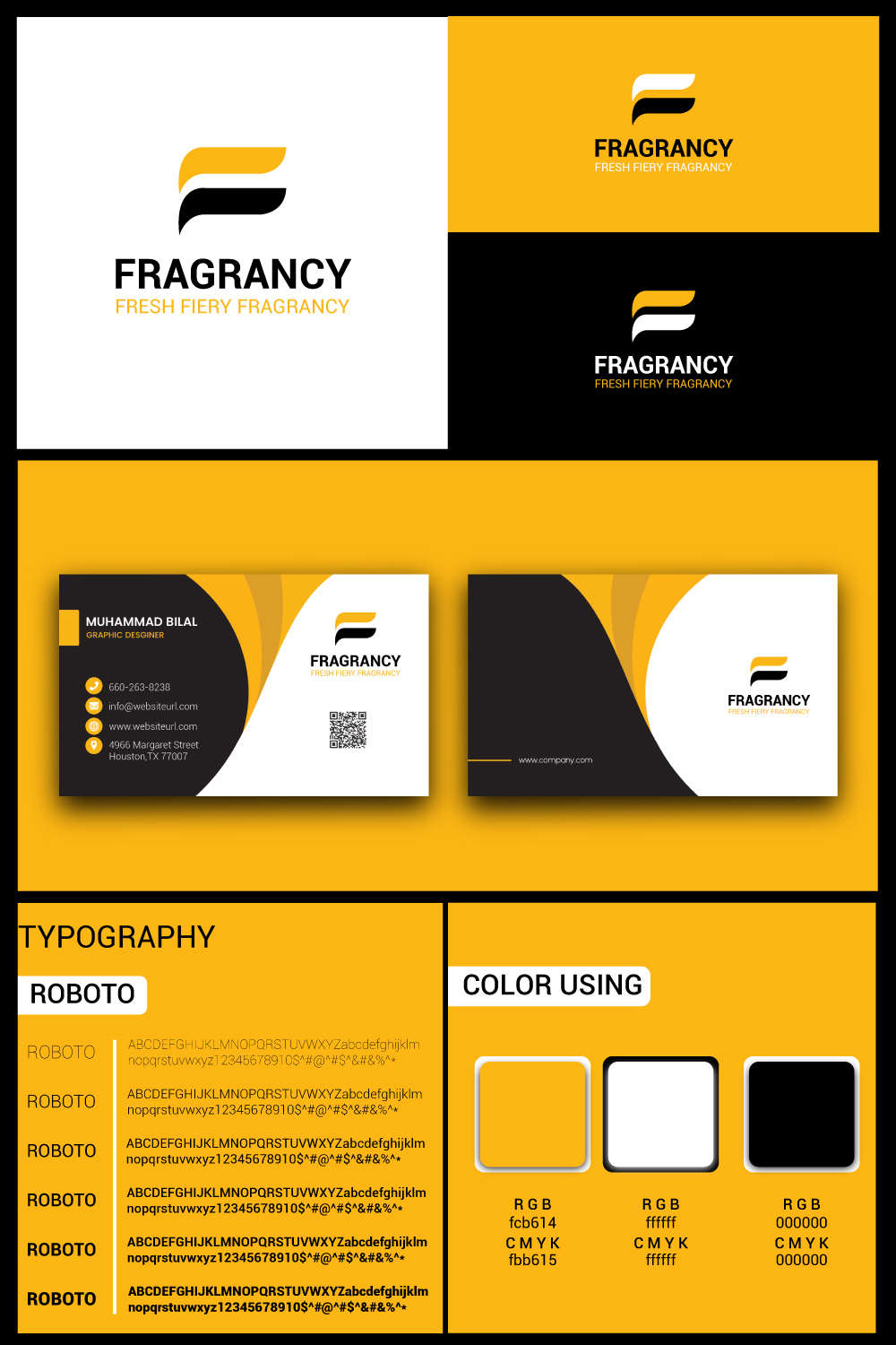 FRAGRANCY LOGO DESGIN LUXURY AND FASHION pinterest preview image.