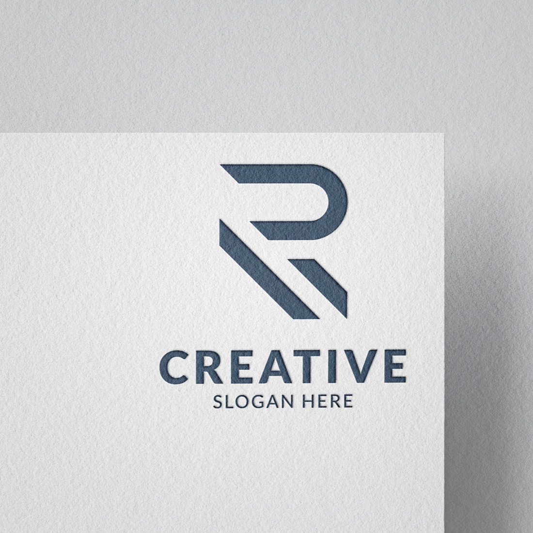 R letter abstract real-estate and construction logo design cover image.