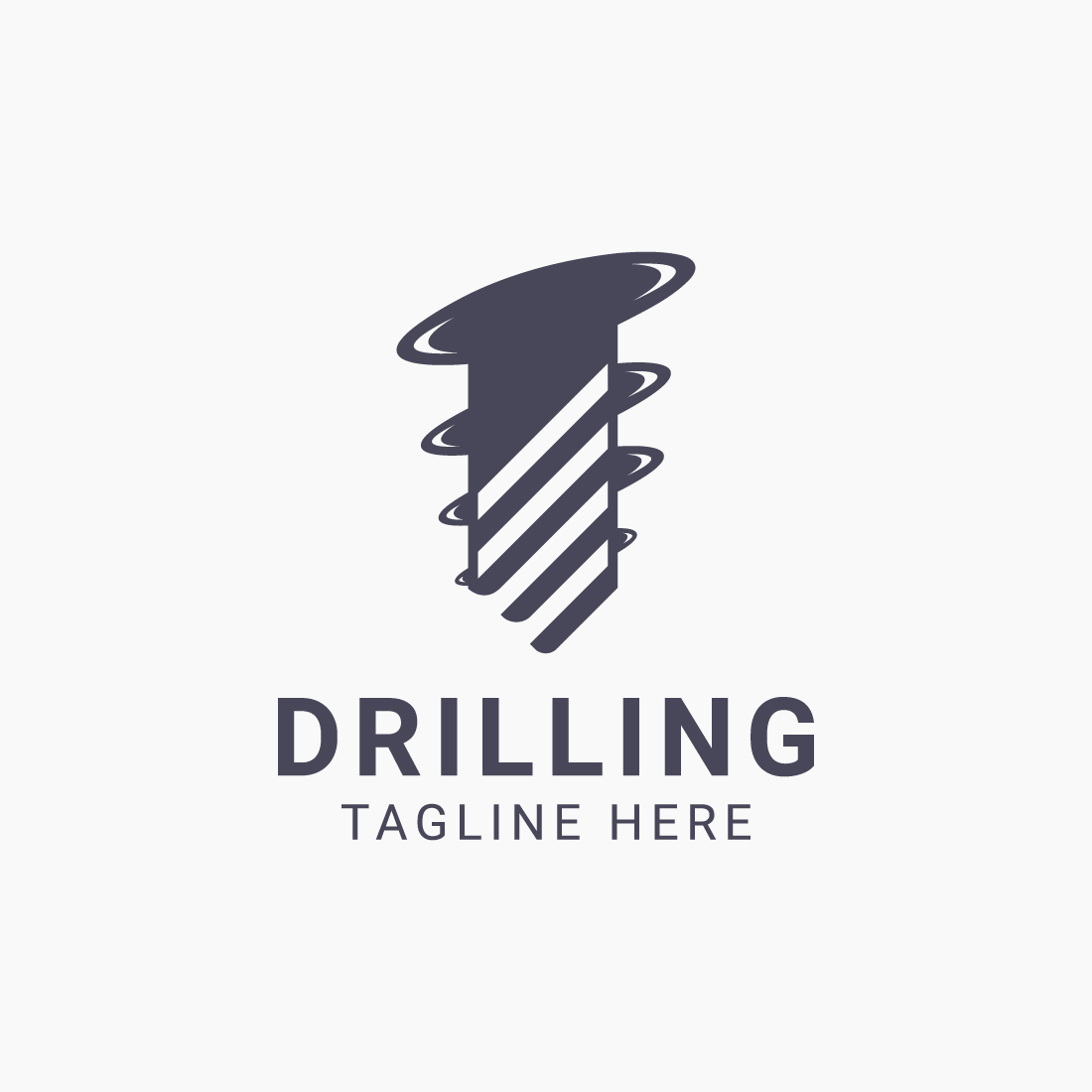 Drilling logo template design for oil, gas and mining businesses preview image.