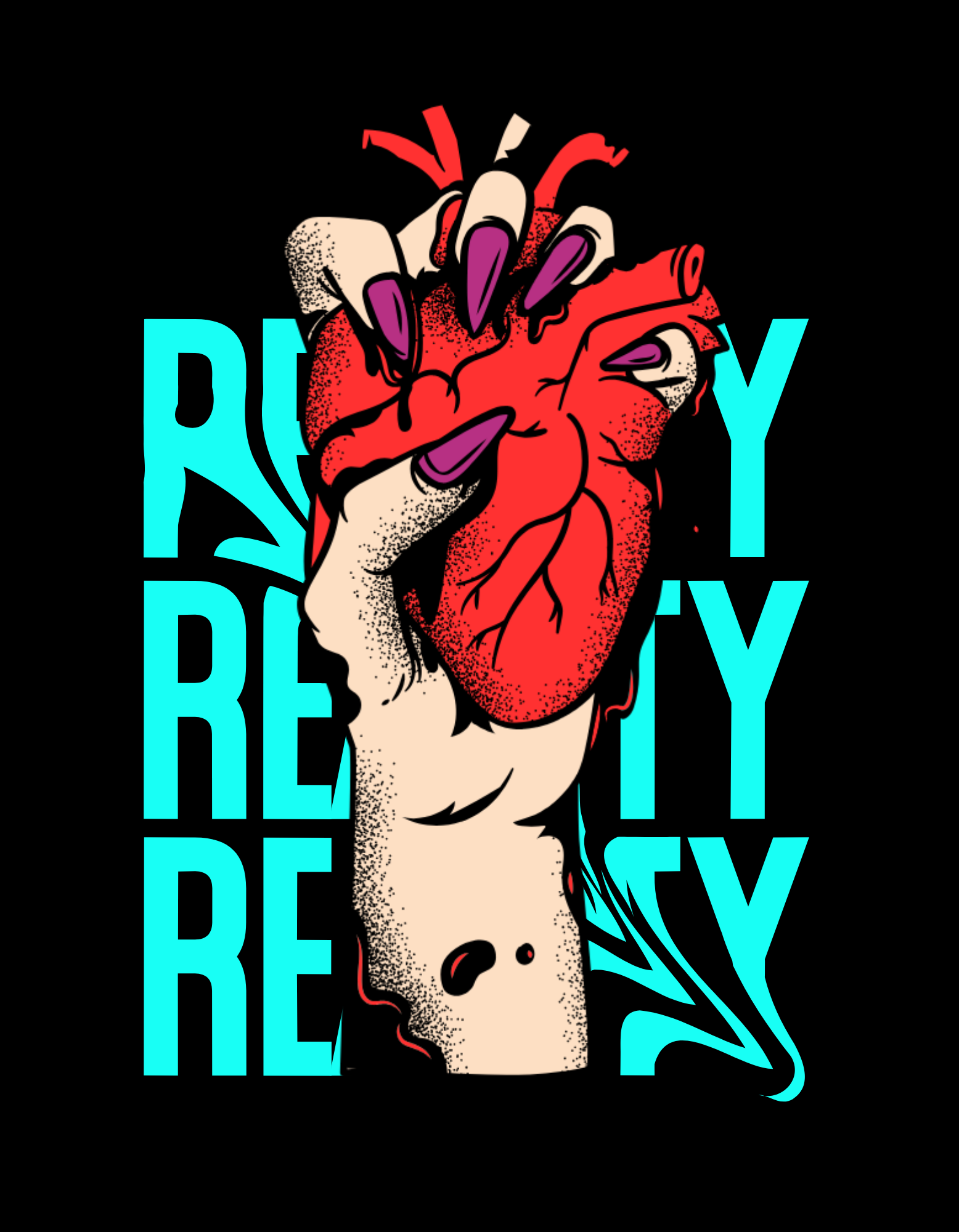 red and blue heart streetwear t shirt design 20240930 142940 0000 688