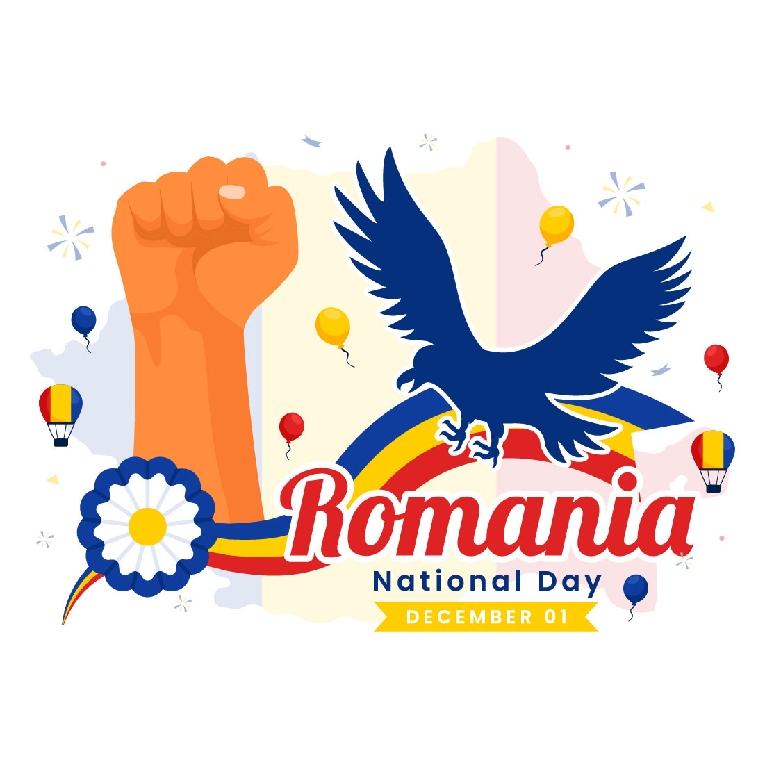 13 Romania National Day Illustration cover image.