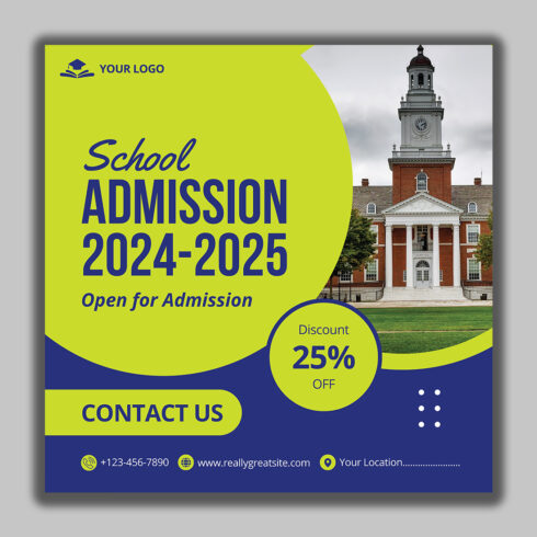 School Admission Design - New Best Social Media Post cover image.