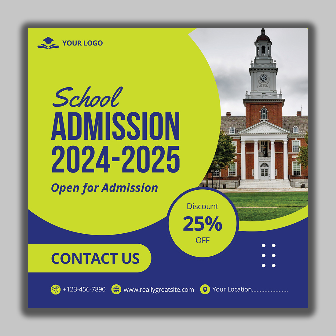 School Admission Design - New Best Social Media Post cover image.