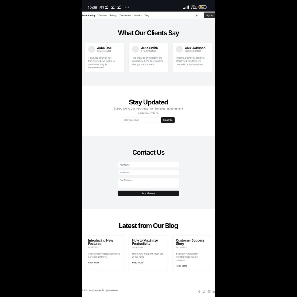 SaaSify – Modern SaaS Landing Page Template - MasterBundles