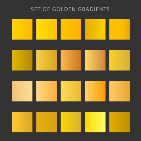 20 Luxurious Golden Gradient Color Pairs for Stunning Design cover image.