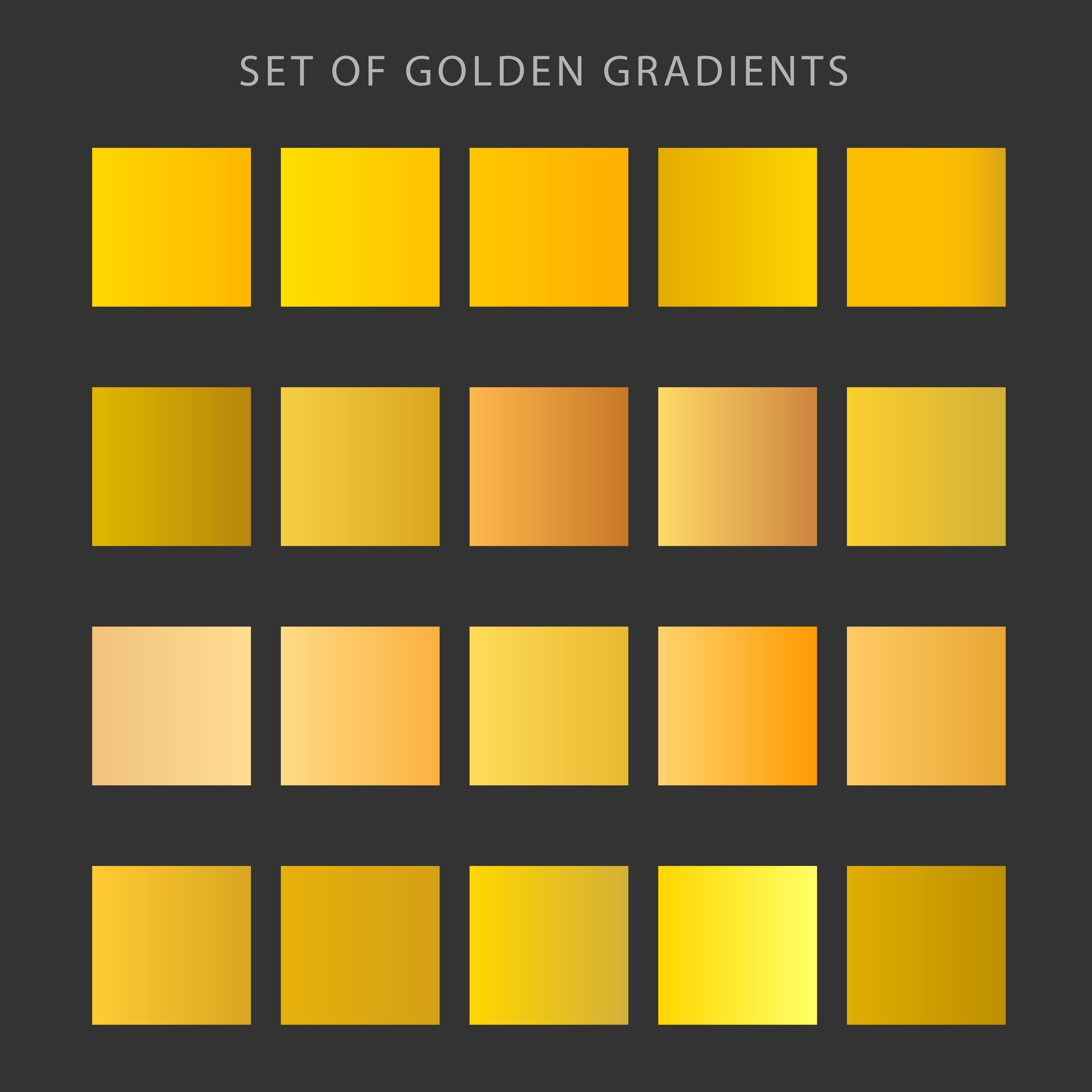 set of golden gradients 530