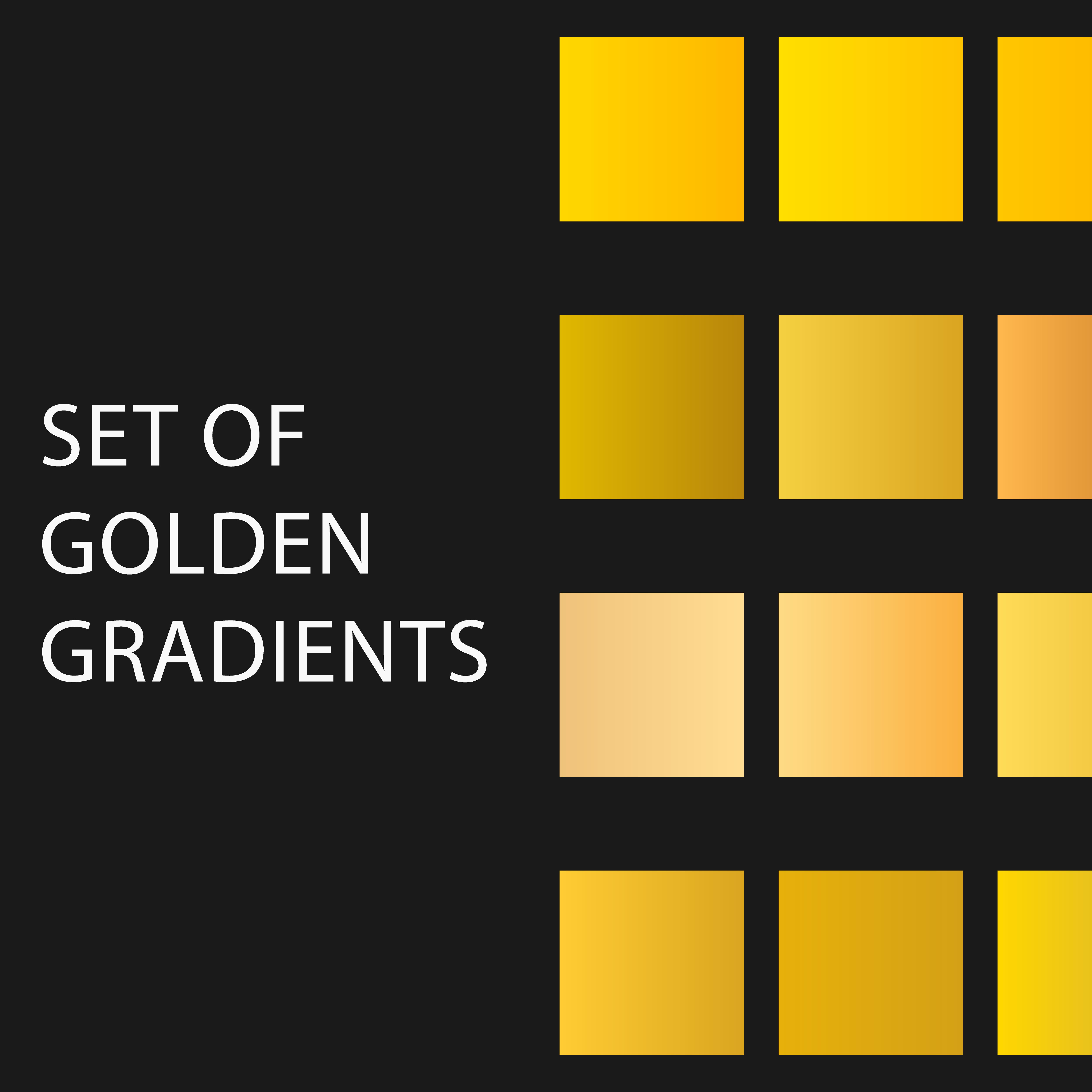 20 Luxurious Golden Gradient Color Pairs for Stunning Design preview image.