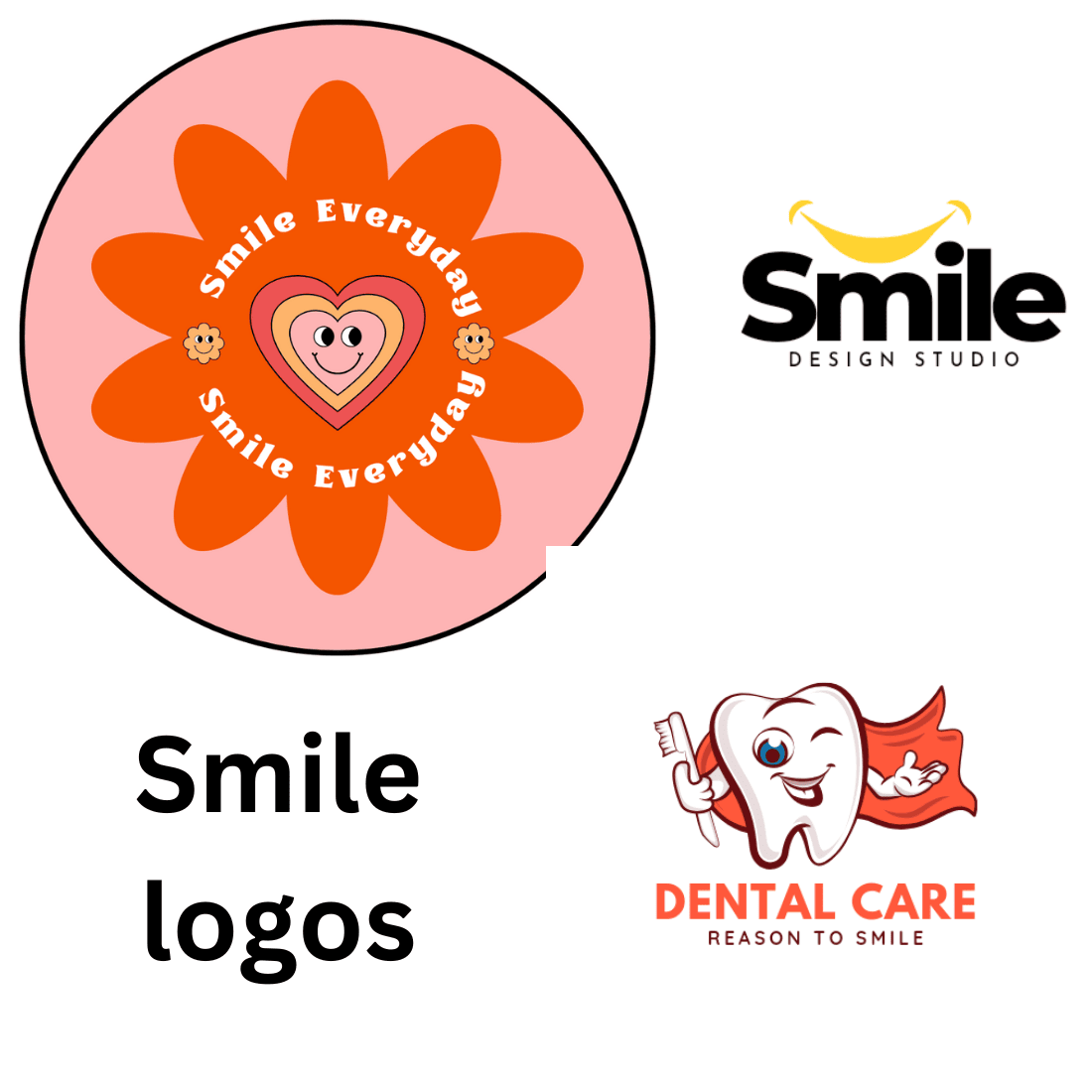 Smile logos preview image.