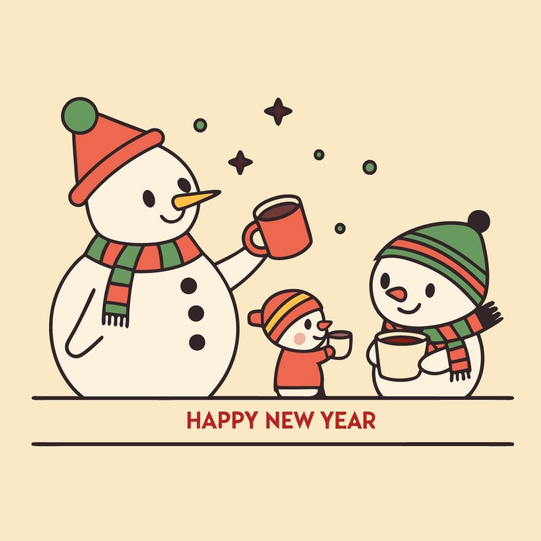 snowmen light background 667