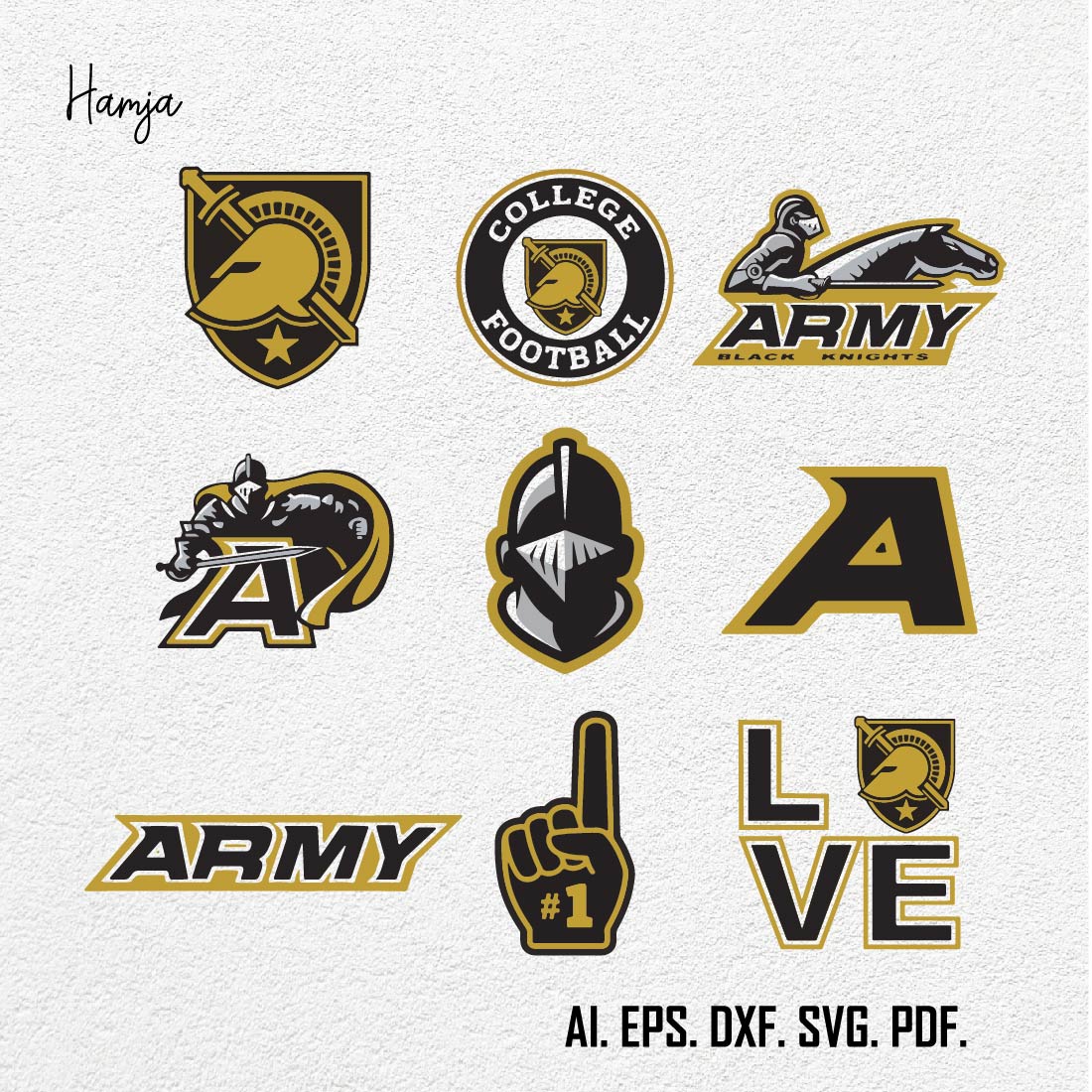 Army Black Knights Bundle Svg, Sport Svg, NCAA svg, American Football Svg, NCAA Bundle Svg File Cut Digital Download cover image.