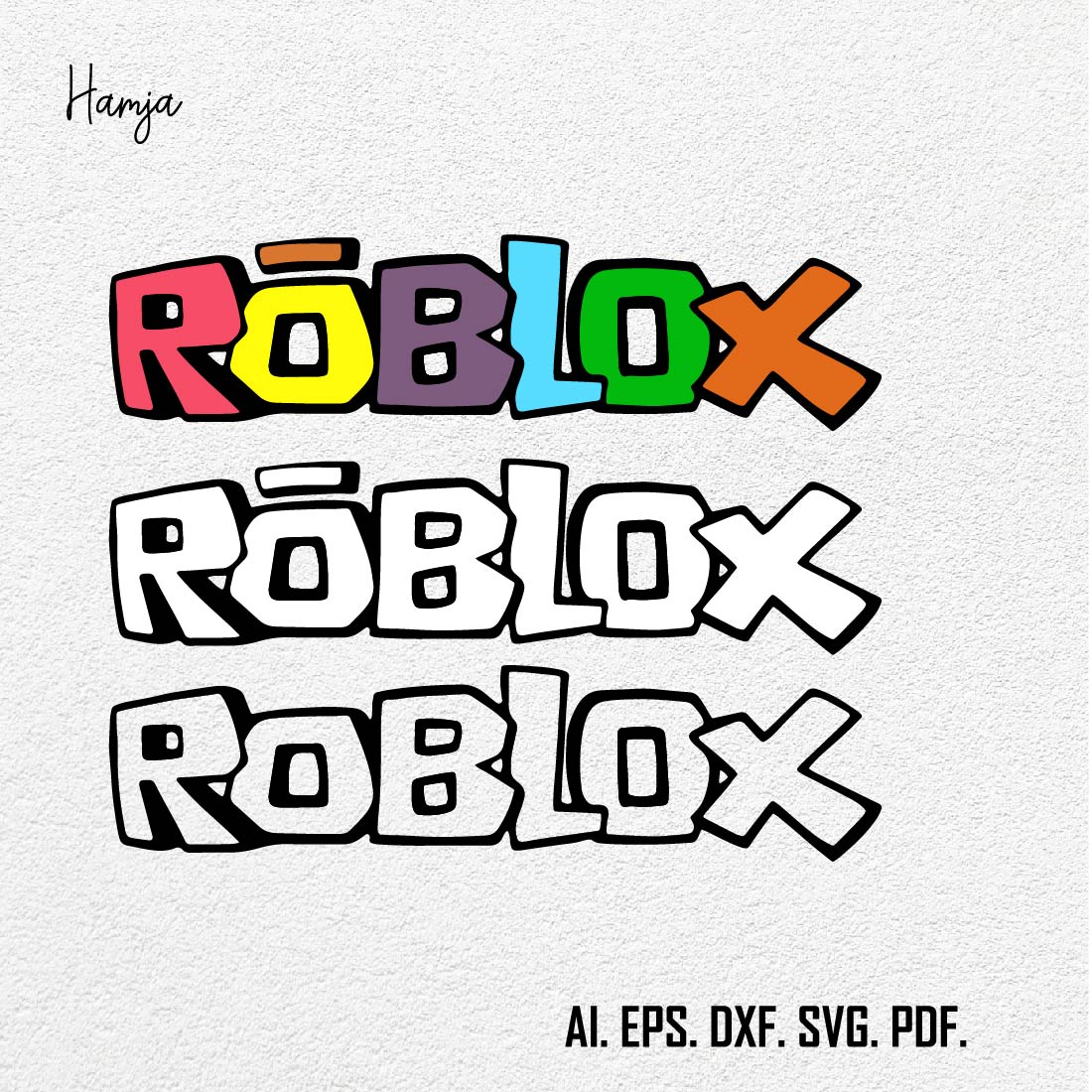 Roblox logo svg, Roblox logo bundle svg, Png, Dxf, Cutting File, Svg Files for Cricut, Silhouette cover image.