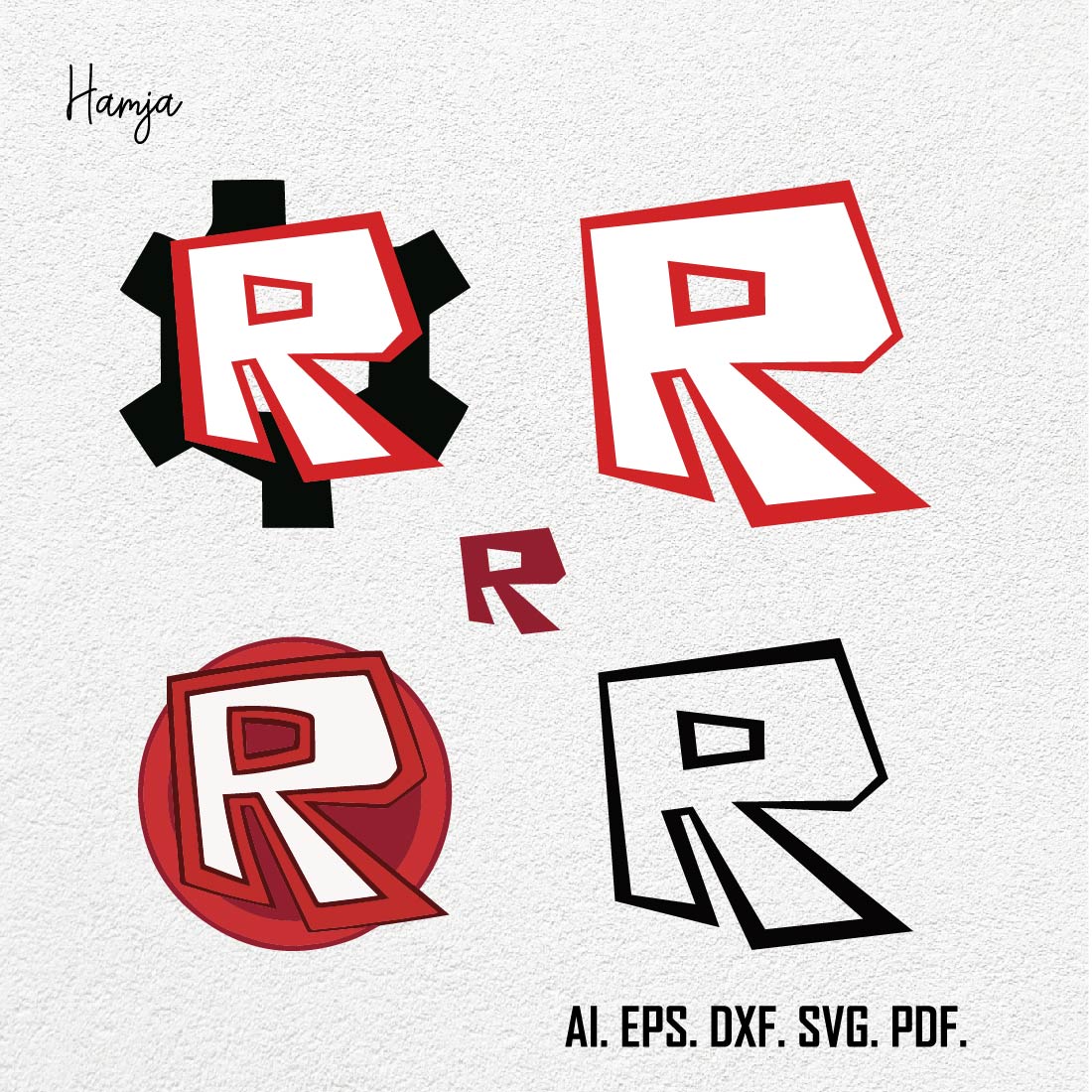 Roblox logo svg, Roblox logo bundle svg, Png, Dxf, Cutting File, Svg Files for Cricut, Silhouette cover image.