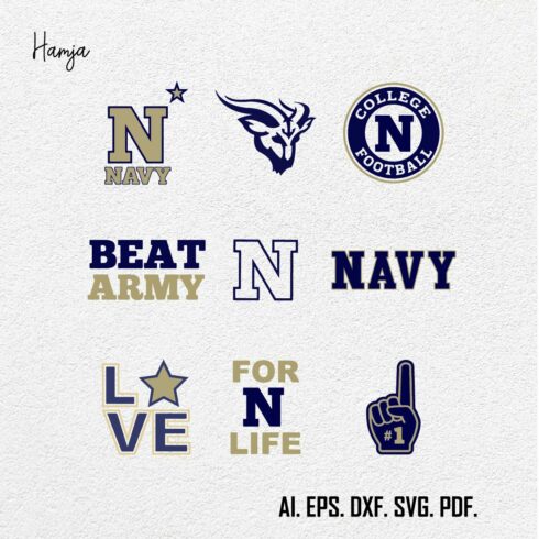 Navy Midshipmen Football svg, football svg, silhouette svg, cut files, College Football svg, ncaa logo svg, cover image.