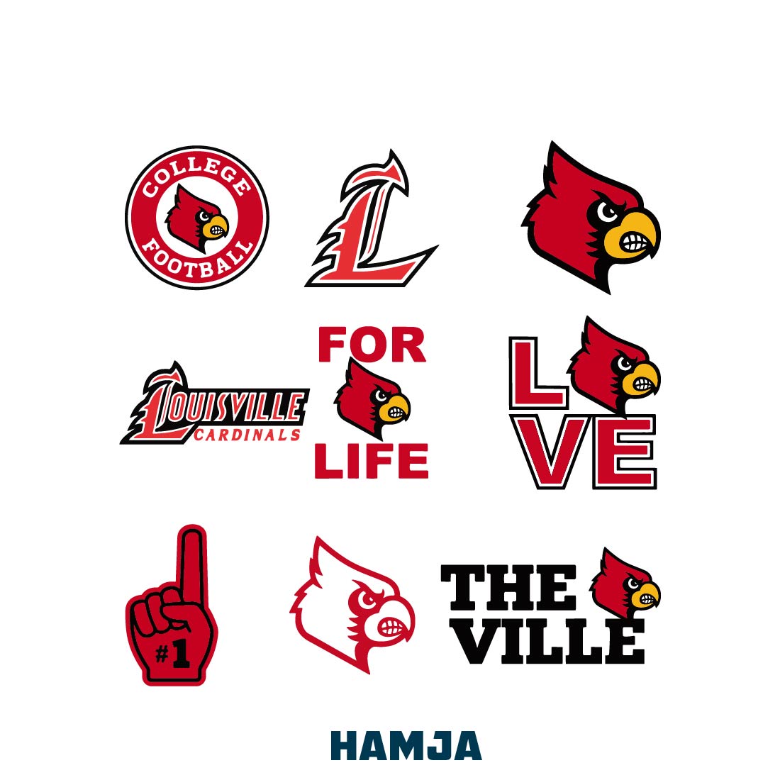 The Ville Bundles, The Ville Svg, The Ville Bundles svg, ncaa Football Svg, ncaa team, ncaa Bundles preview image.