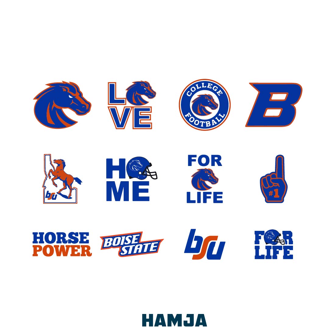 Boise State Broncos Svg, Boise State Broncos Logo, NCAA Svg, Sport Svg, Png Dxf Eps Boise State Broncos Png preview image.